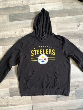 NFL Pittsburgh Steelers Black Hoodie with Yellow Logo